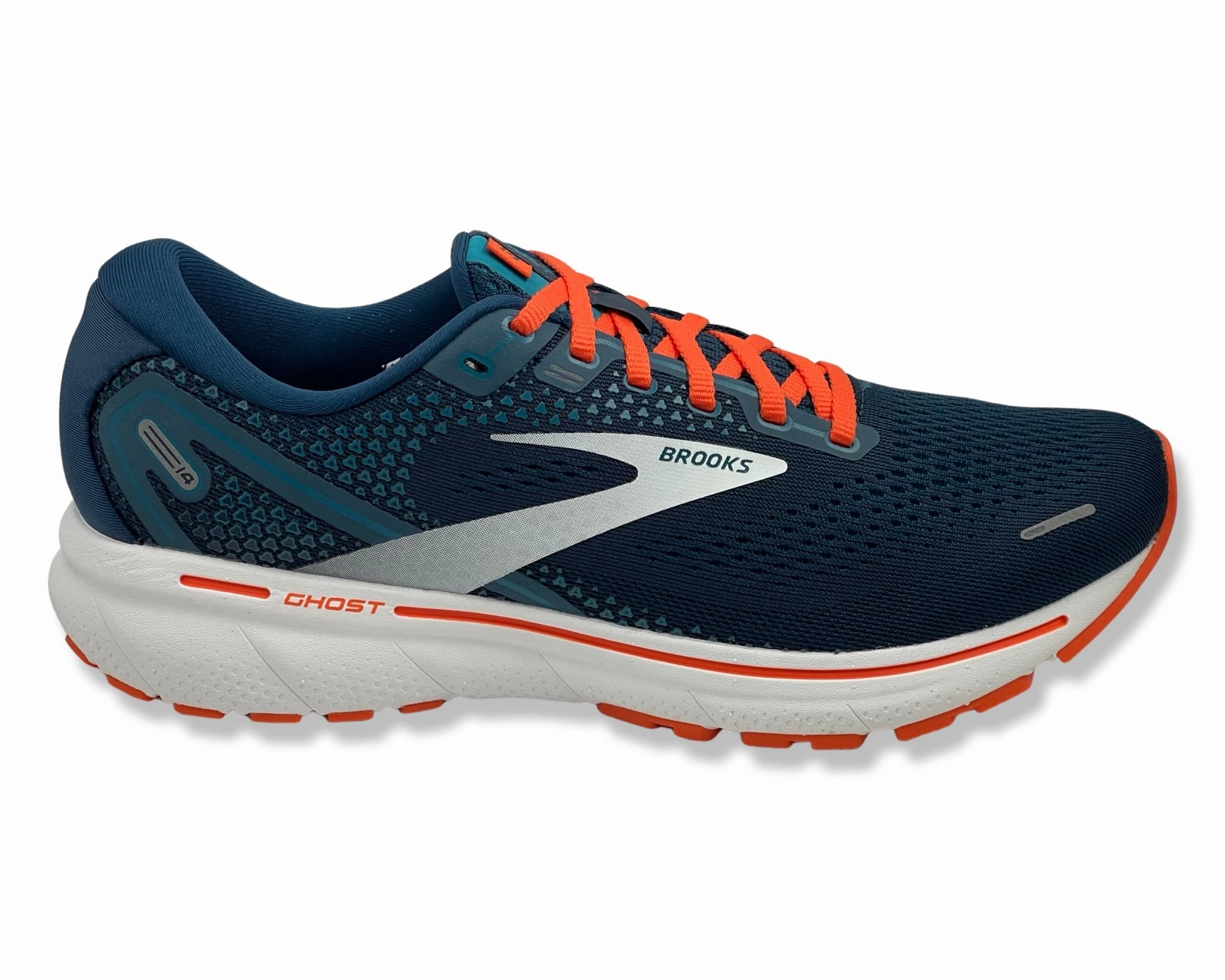 Best High Arch Running Shoes Brooks Ghost 14 Men Titan/Teal/Flame  D running shoes