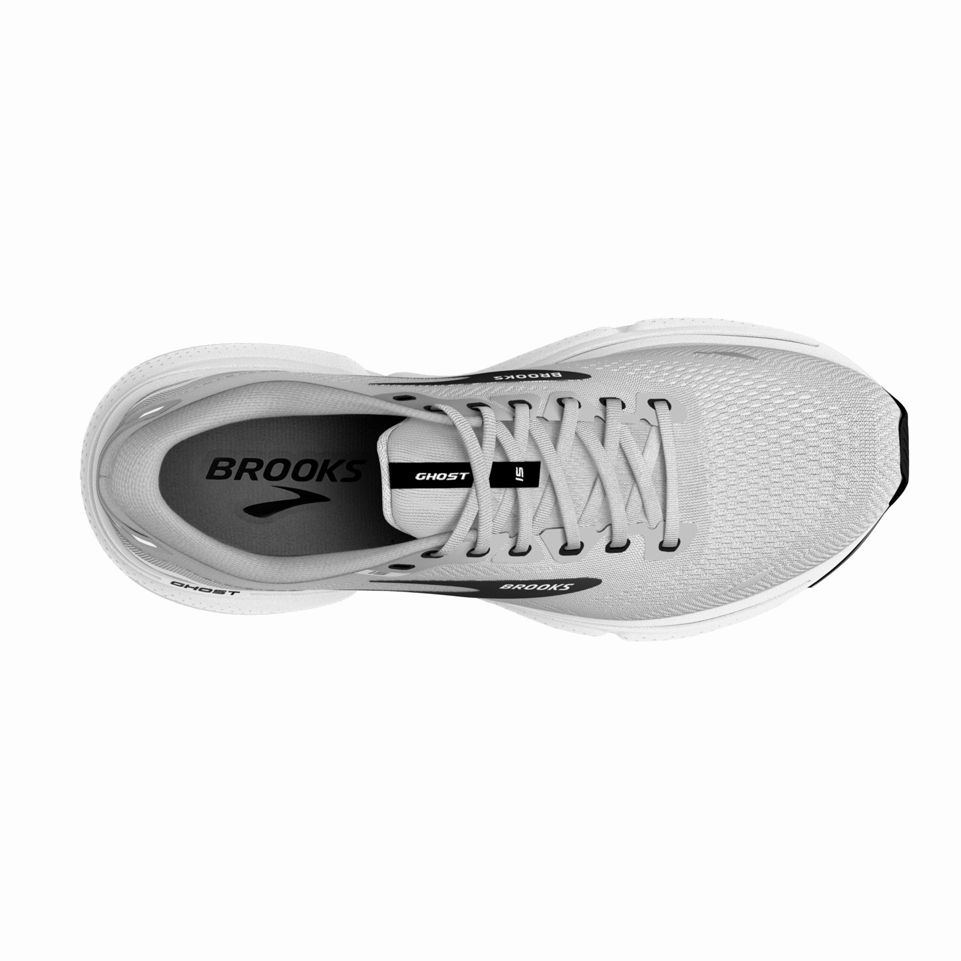 Brooks Mens Ghost 15 Wide - Alloy/Oyster/Black (1103932E098) Running Shoes For Lb Man Reddit