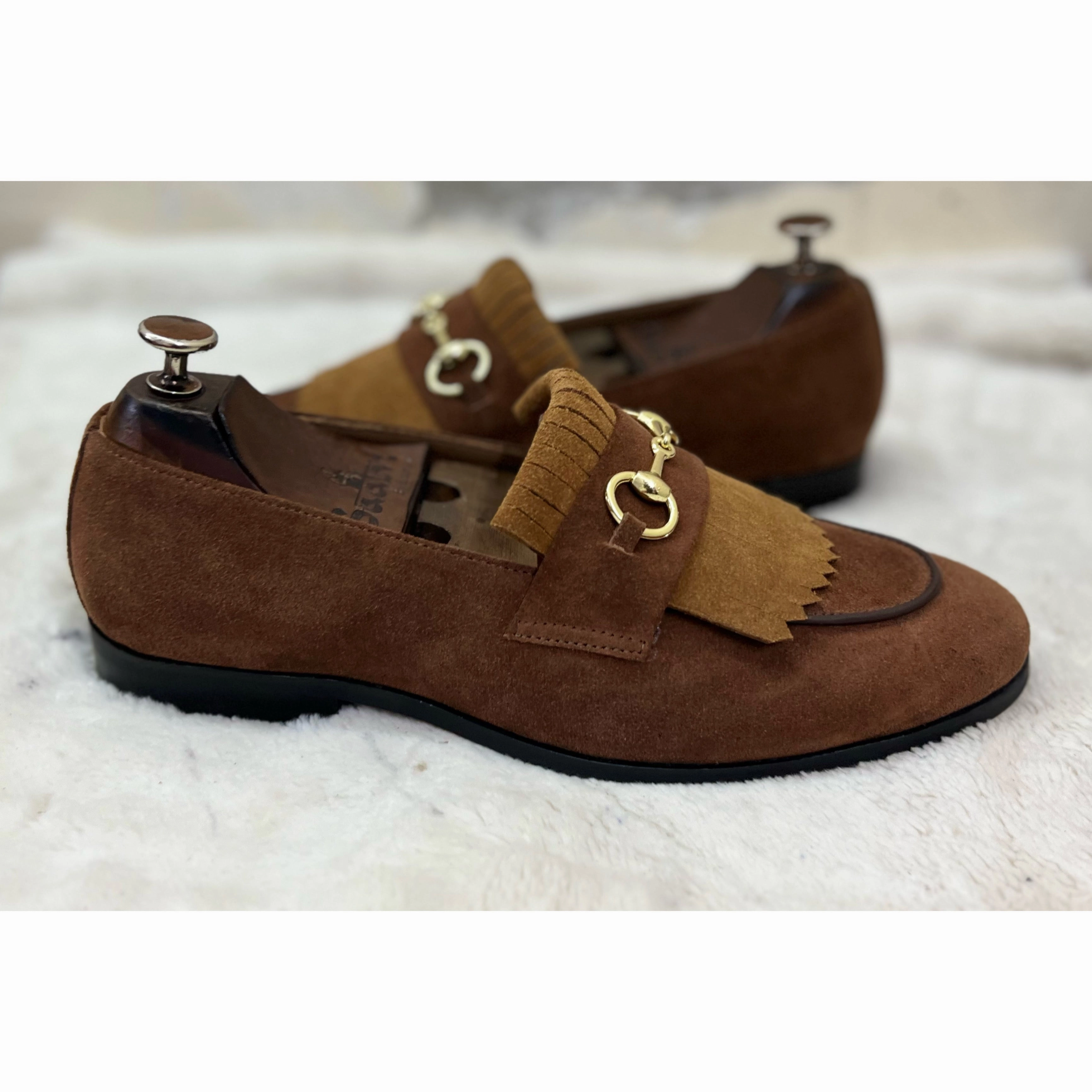 Brown Suede Loafers With Fringes Loafers Bread Twp Pa