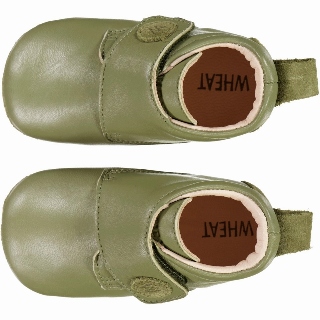 Dakota Leather Indoor Shoe - heather green Baggu Puffy Slippers