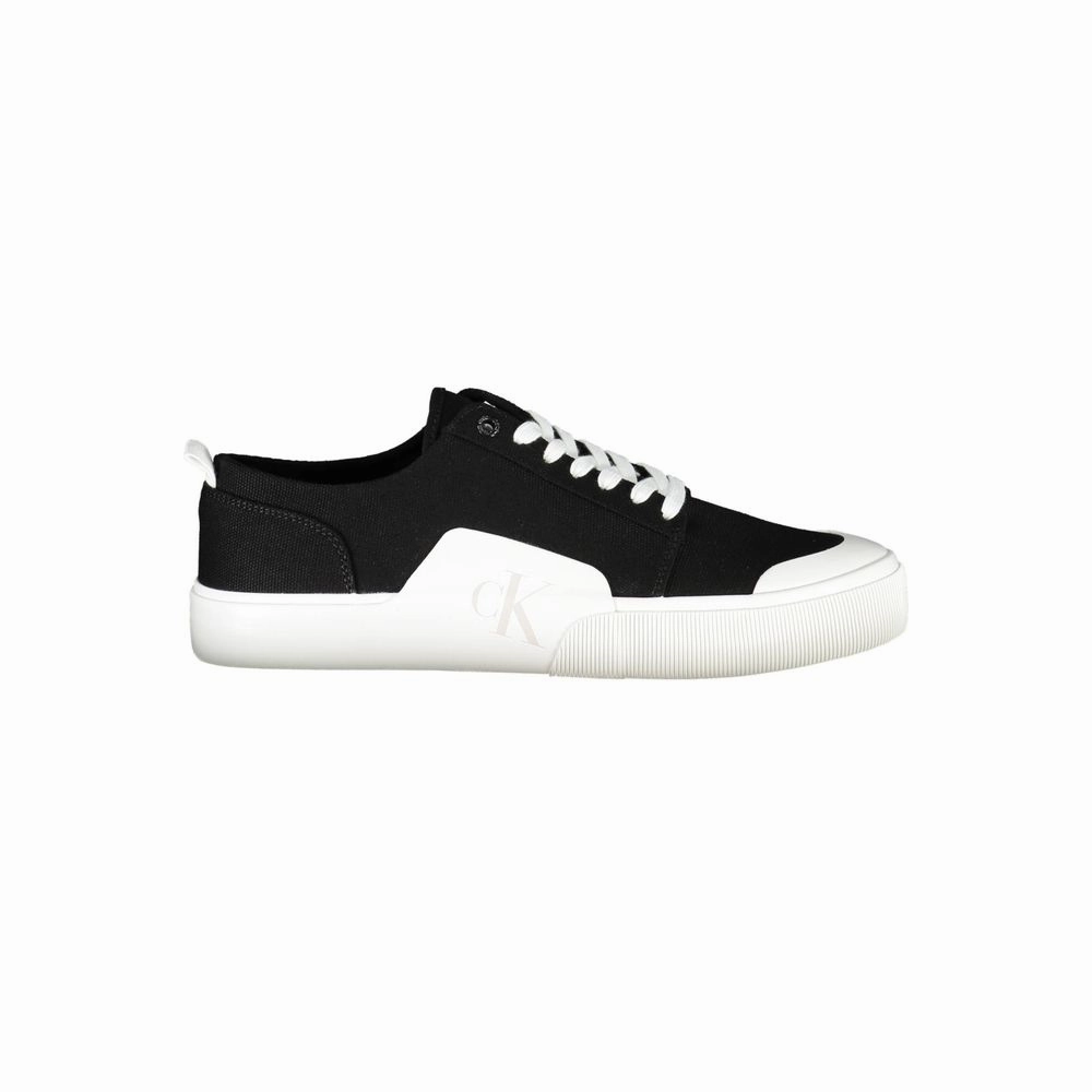 Sneakers With Wide Toe Box Calvin Klein Black Recycled Material Men Sneaker