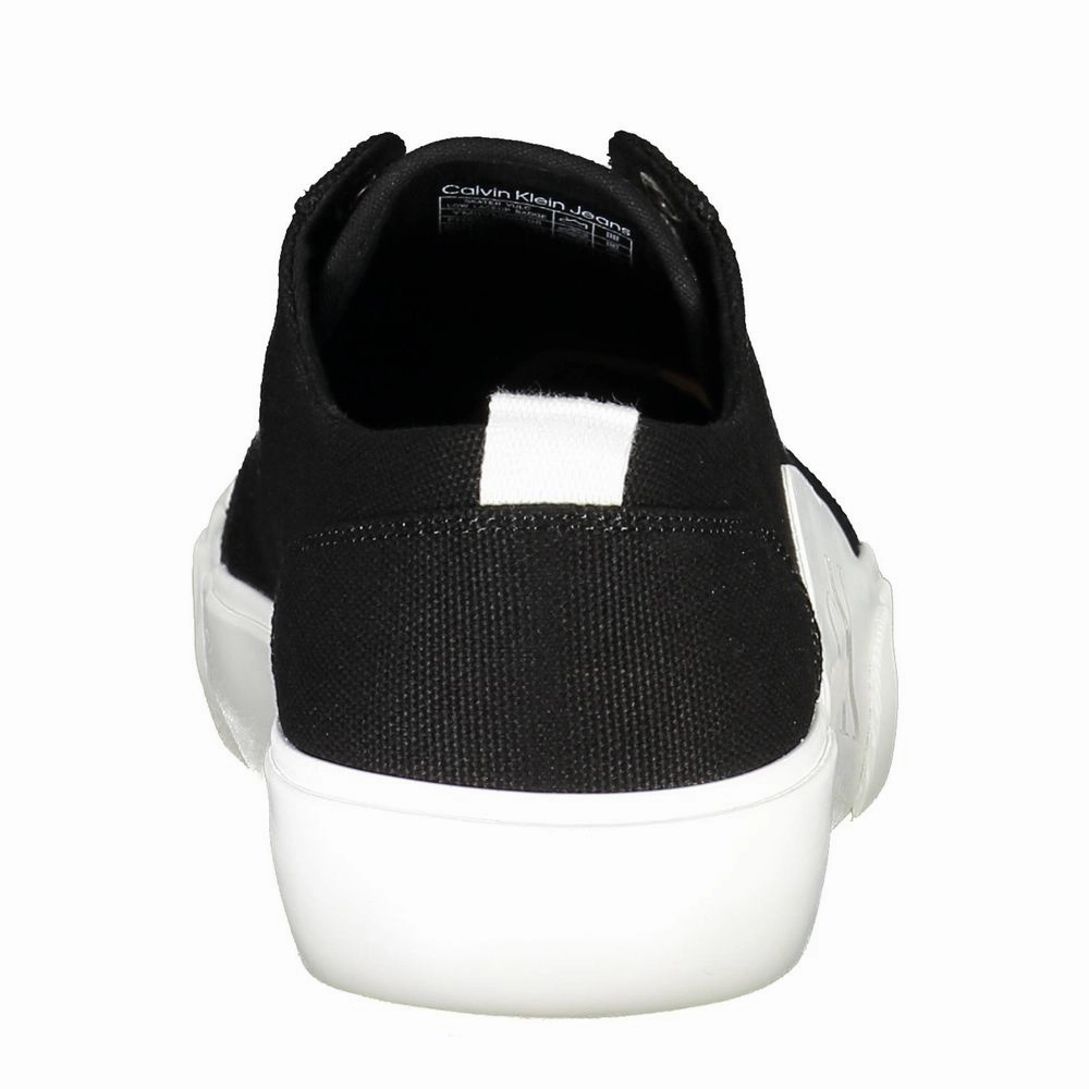 Calvin Klein Black Recycled Material Men Sneaker Secured Sneakers