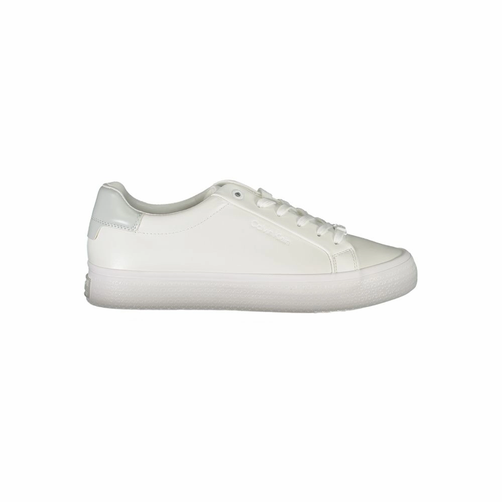 Kobe New Sneakers Calvin Klein Elegant White Sneakers with Contrast Detailing