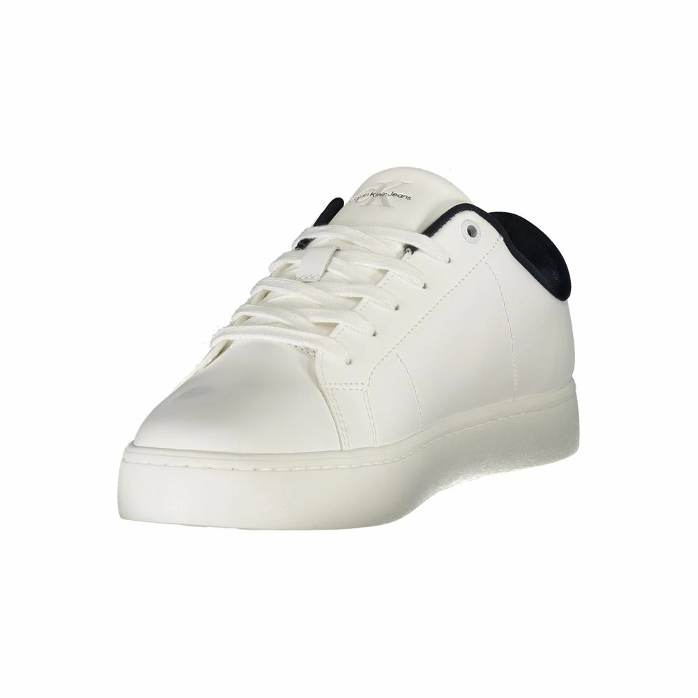 Calvin Klein White Leather Men Sneaker Sneakers Berluti