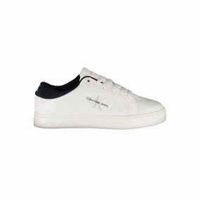 Inexpensive Sneakers Calvin Klein White Leather Men Sneaker