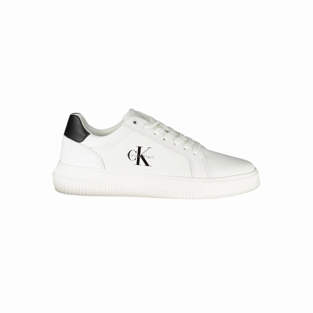 New Sneakers Release Calvin Klein White Leather Men Sneaker