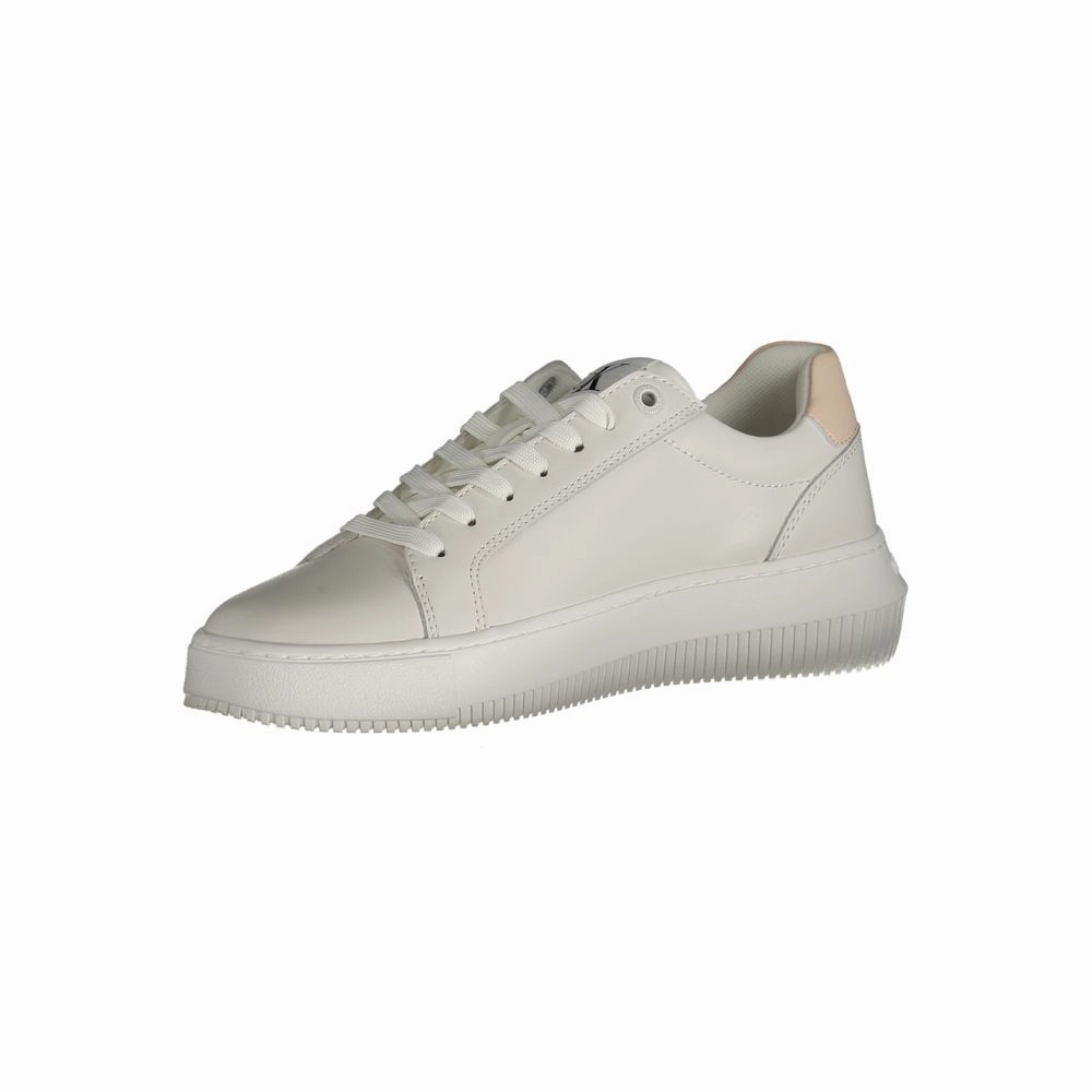 Calvin Klein White Polyester Sneaker Aardvark Sneakers