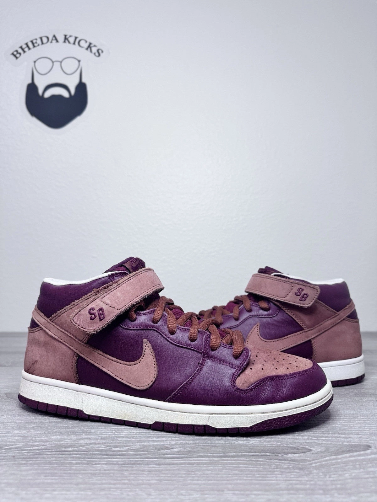 Size 11.5 - Nike Dunk SB Mid Pro Red Pony 2007 314383-621 Mens Preowned Og Best Asics Padel Shoes