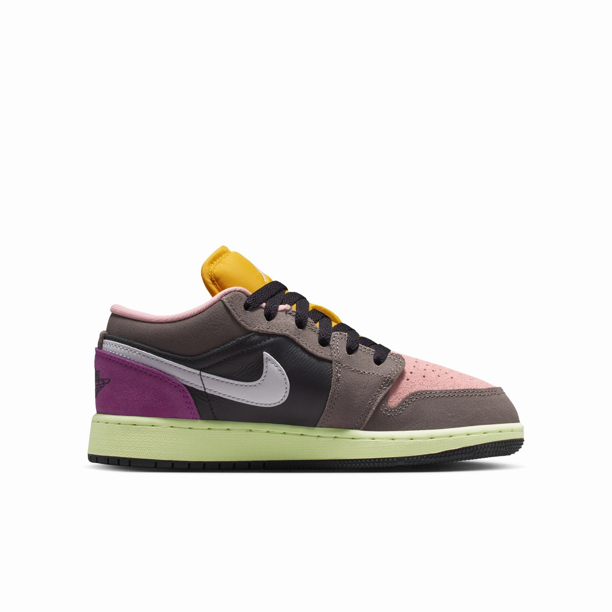 Asics Split Second 7 Wrestling Shoes Air Jordan 1 Low SE Big Kids' Shoes Color: Oil Grey/white-cave Stone-arctic Punch HQ2021-005