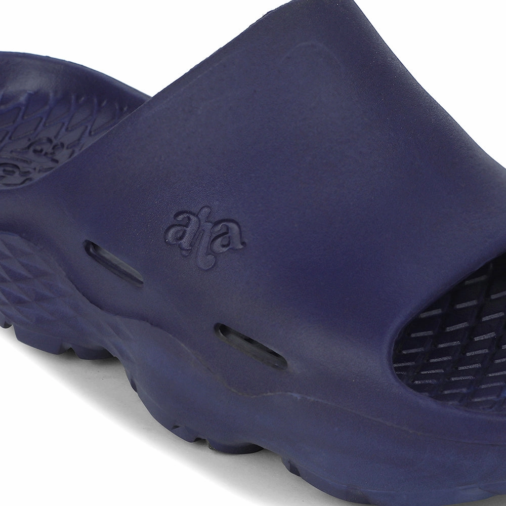 Best Arch Support House Slippers A-HA Royal Blue Casual Slipper For Men SOFTWALK By Liberty