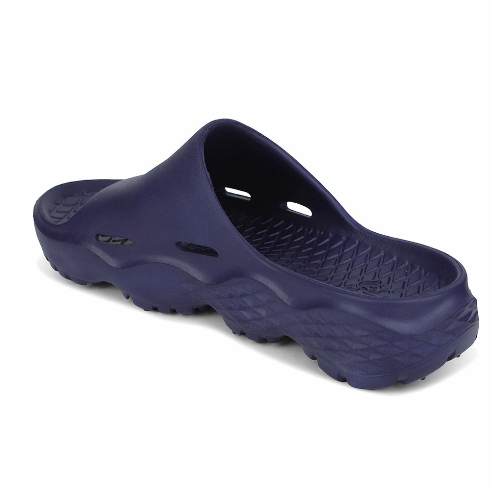 Closed Slippers A-HA Royal Blue Casual Slipper For Men SOFTWALK By Liberty