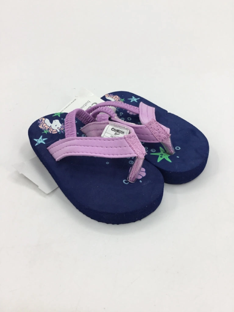 Platform Heels Flip Flops Carter's Child Size 4 Toddler Navy Sandals/Flip Flops