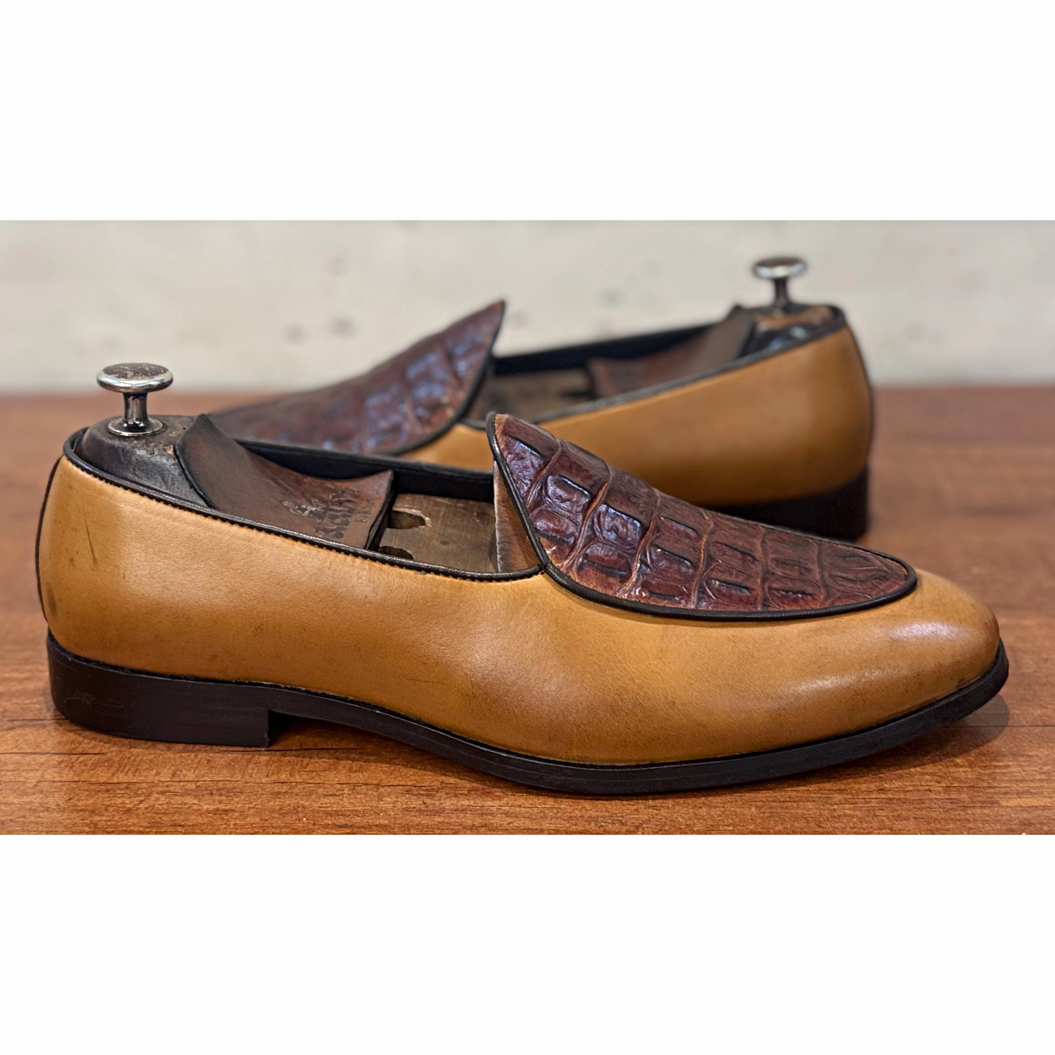 Do Marten Loafers Belgian Loafers Croco Tan