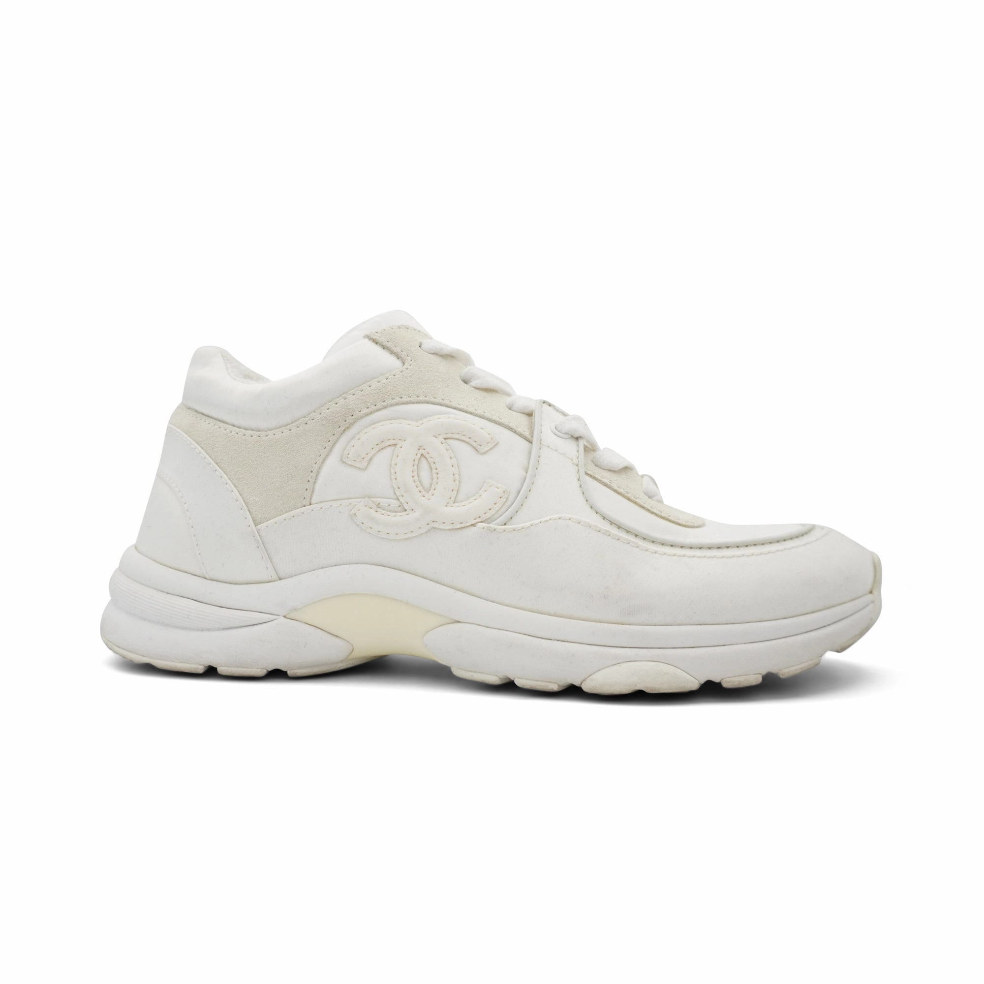 Bride Sneakers Chanel 'Interlocking CC' Sneakers - Women's 37.5