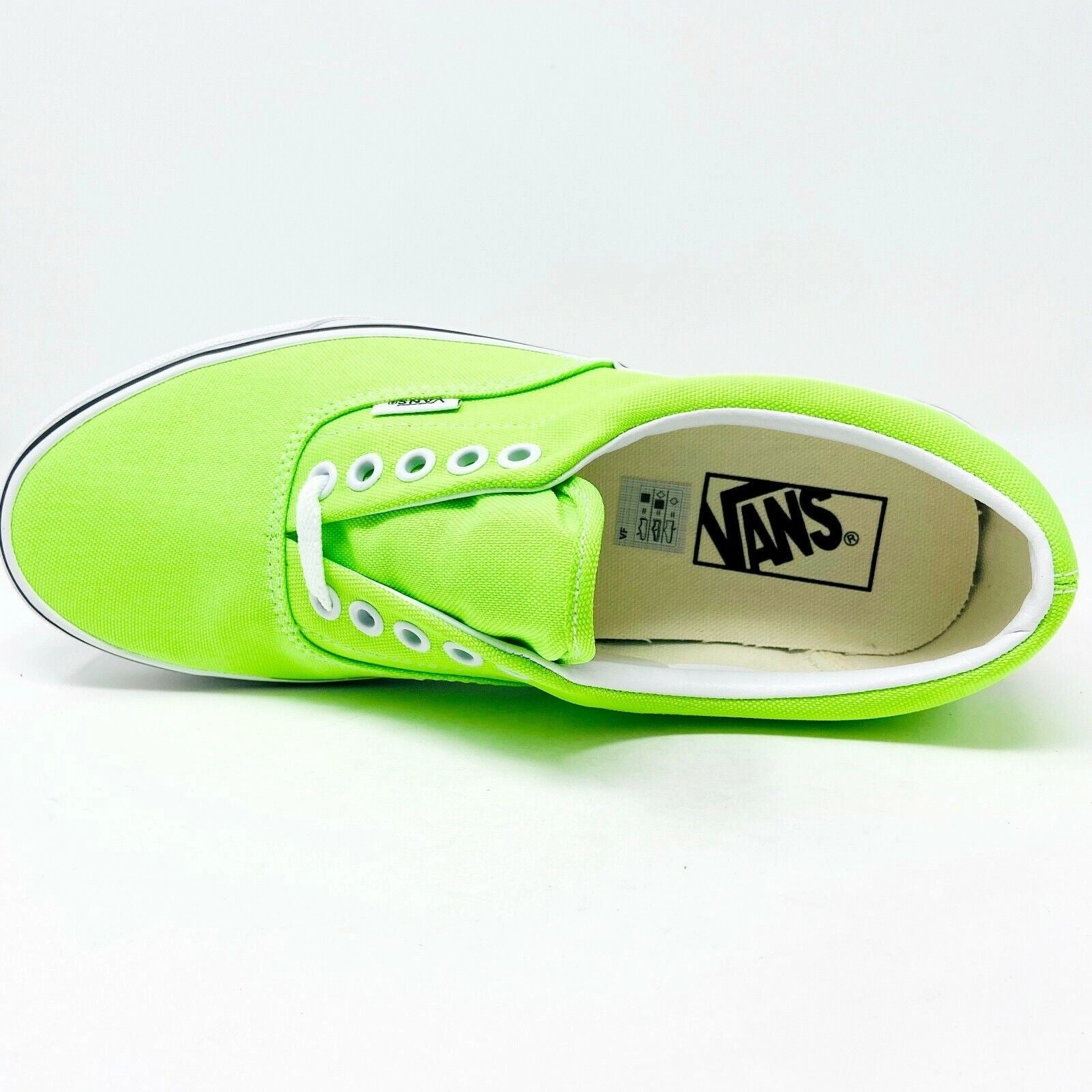 Vans Era (Neon) Gecko Green True White Womens Casual Shoes Sneakers Casual Balenciaga Shoes