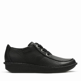 CLARKS | CASUAL SHOES | WOMEN | FUNNY DREAM BLACK LEATHER | BLACK Jeans And Casual Shoes