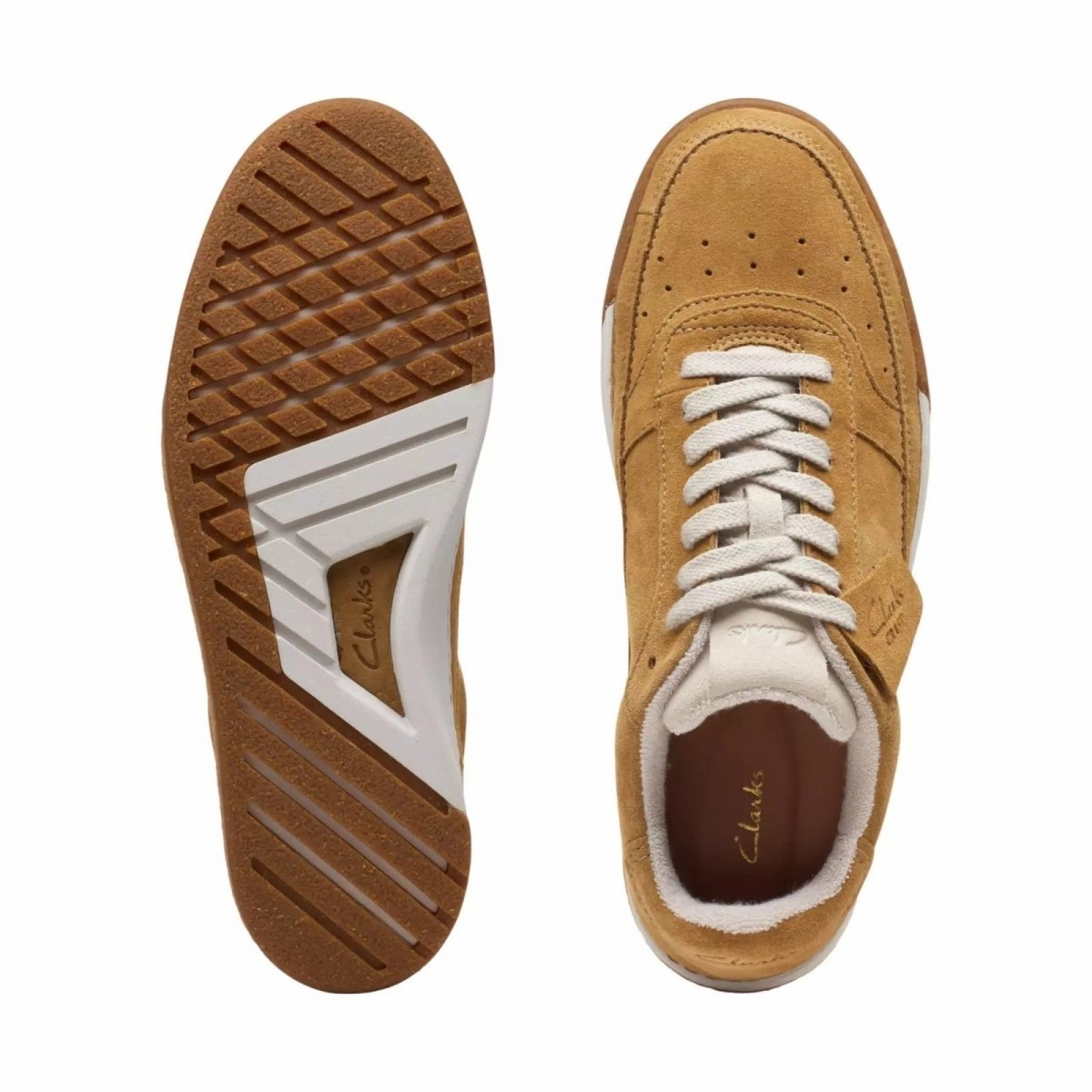 Casual Shoes To Wear With A Dress Clarks Men's Craft Court Lace Oakmoss suede Sneaker