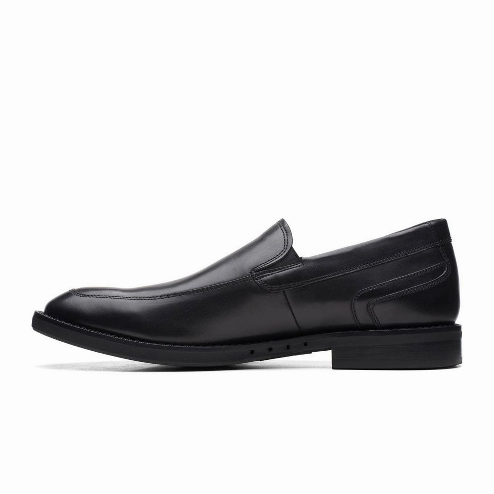 Air Force 1 Lv8 3 Casual Shoes Clarks Un Hugh Step Slip On Loafer (Men) - Black Leather