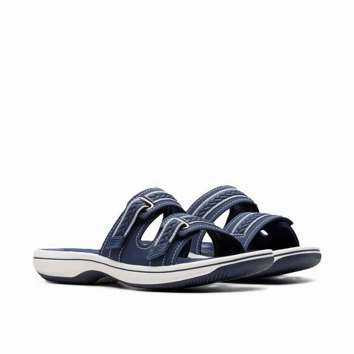 Sandals Montego Bay Resort Clarks Women's Breezey Eve H Navy Sandals