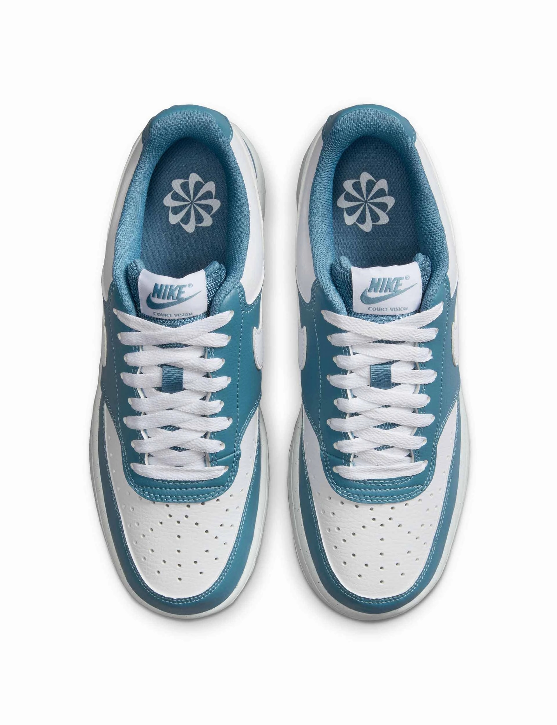 Hottest Asics Shoes Court Vision Low Next Nature Shoes - White/Smokey Blue