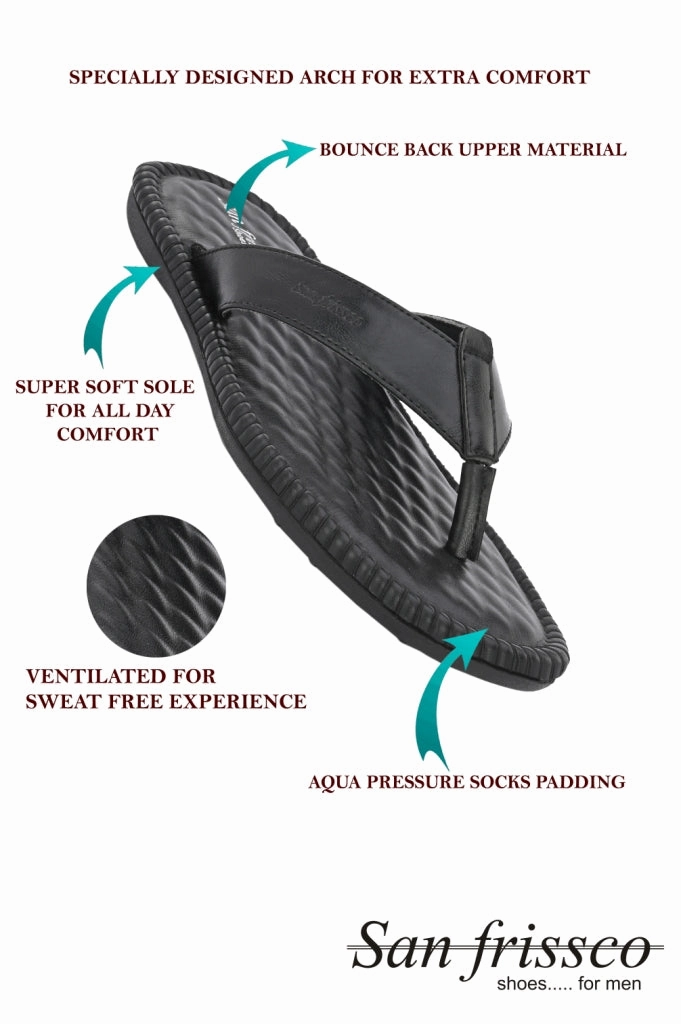 Chaco Slide Canva Black Thong Slippers