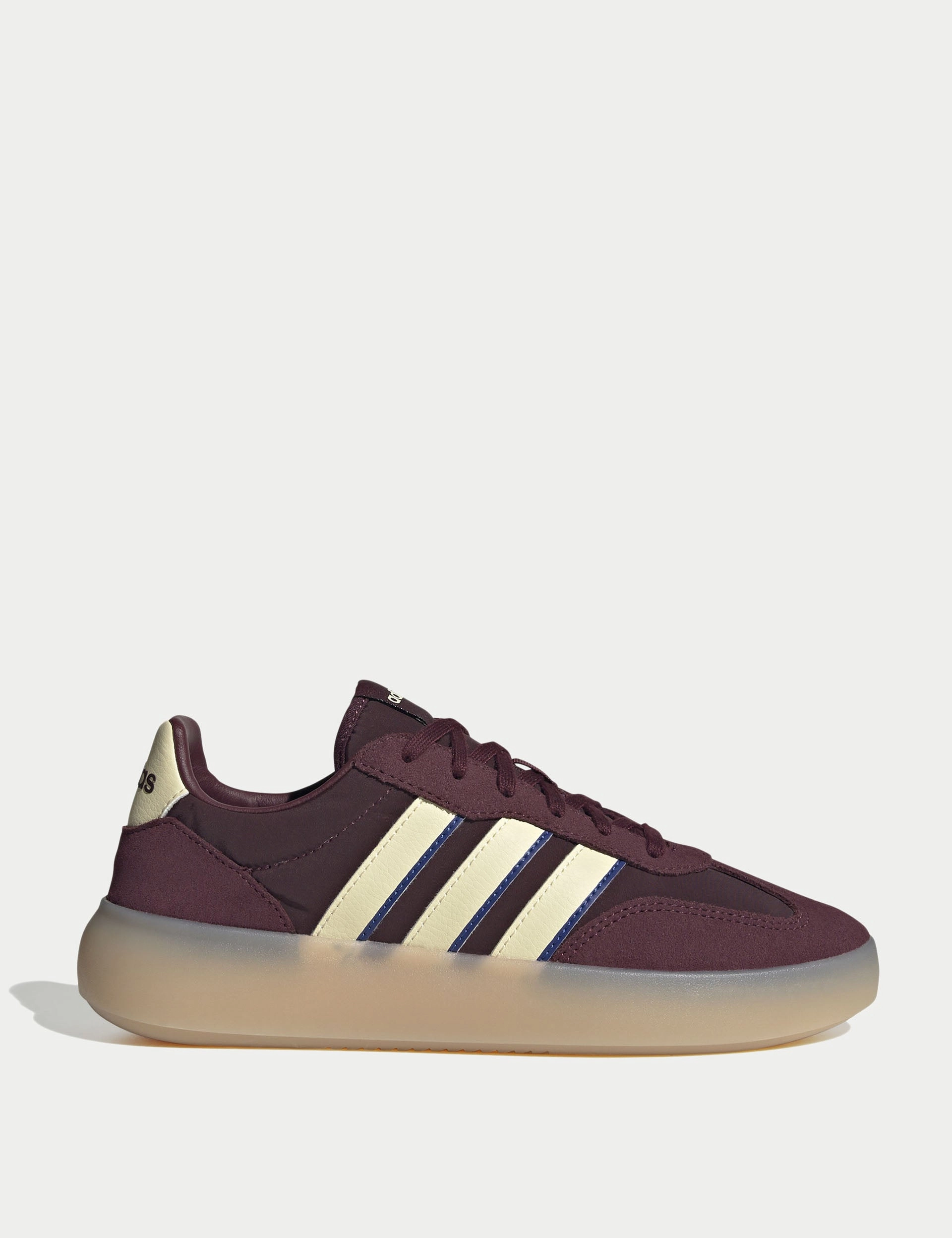 Adidas Bamba Shoes Barreda Decode Shoes - Maroon/Warm Vanilla/Royal Blue