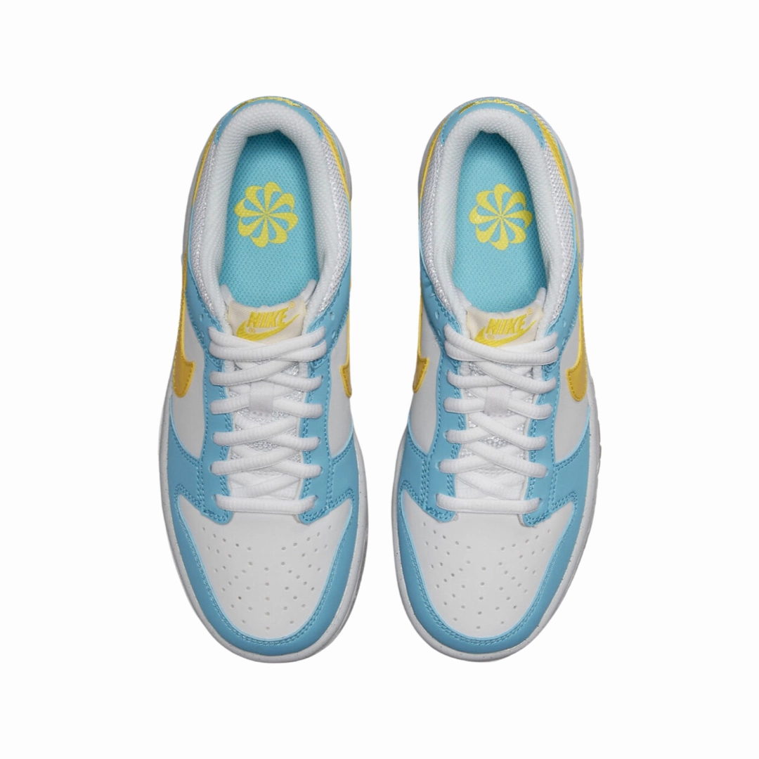 Best Asics Outdoor Running Shoes Nike Dunk Low GS Homer Simpsons 2022 White Blue Yellow