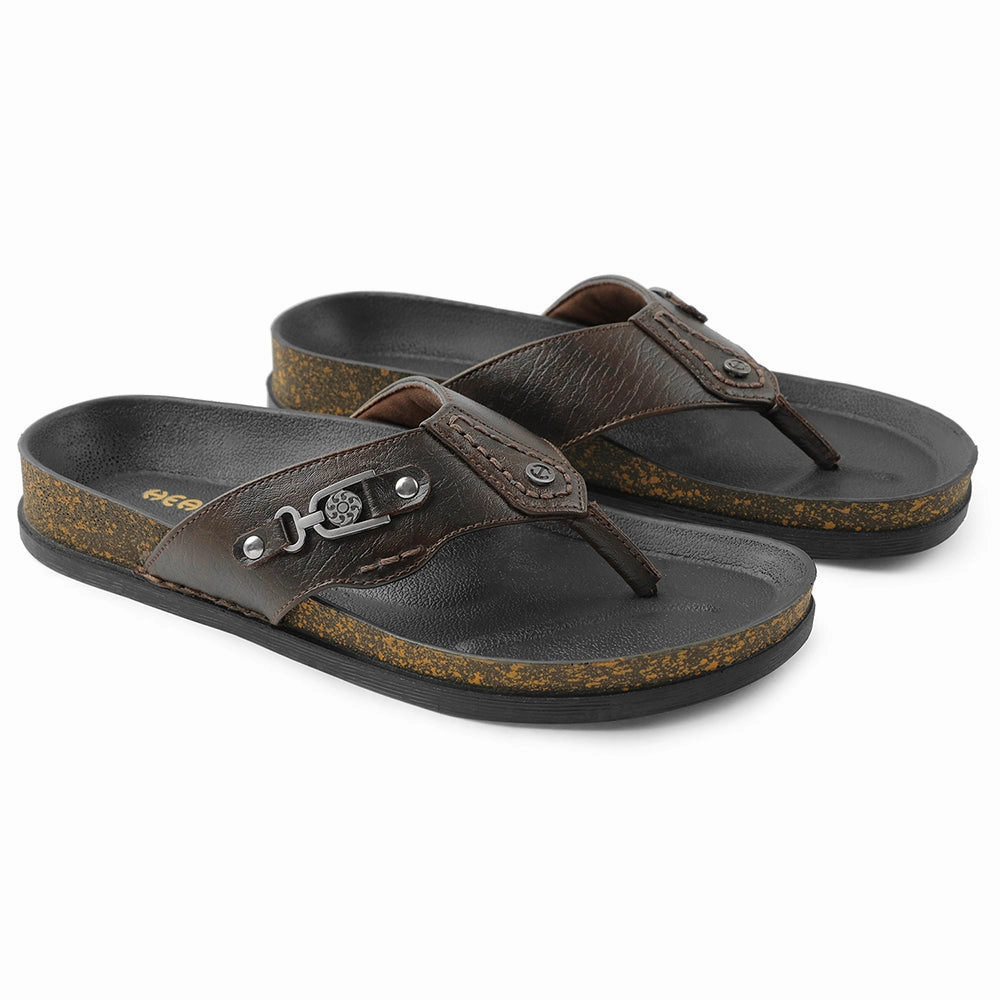 Healers Brown Casual Slipper For Men CSS-28E By Liberty Non Slip Slippers For Dogs