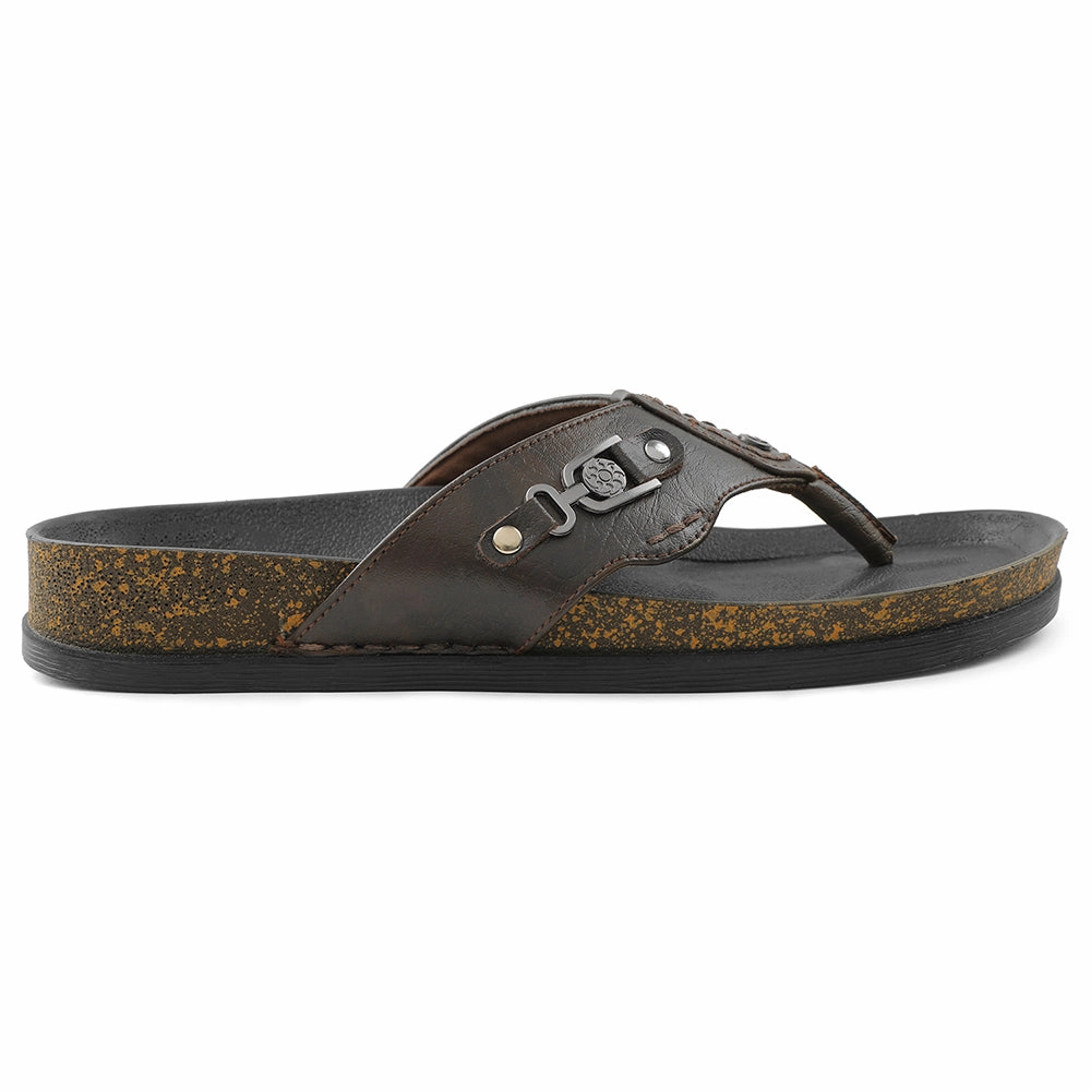 Healers Brown Casual Slipper For Men CSS-28E By Liberty Indoor/outdoor Slippers