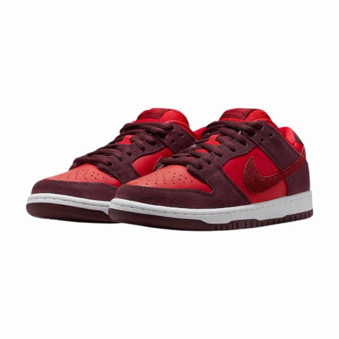 Nike SB Dunk Low Cherries Red Maroon Asics 4e Basketball Shoes