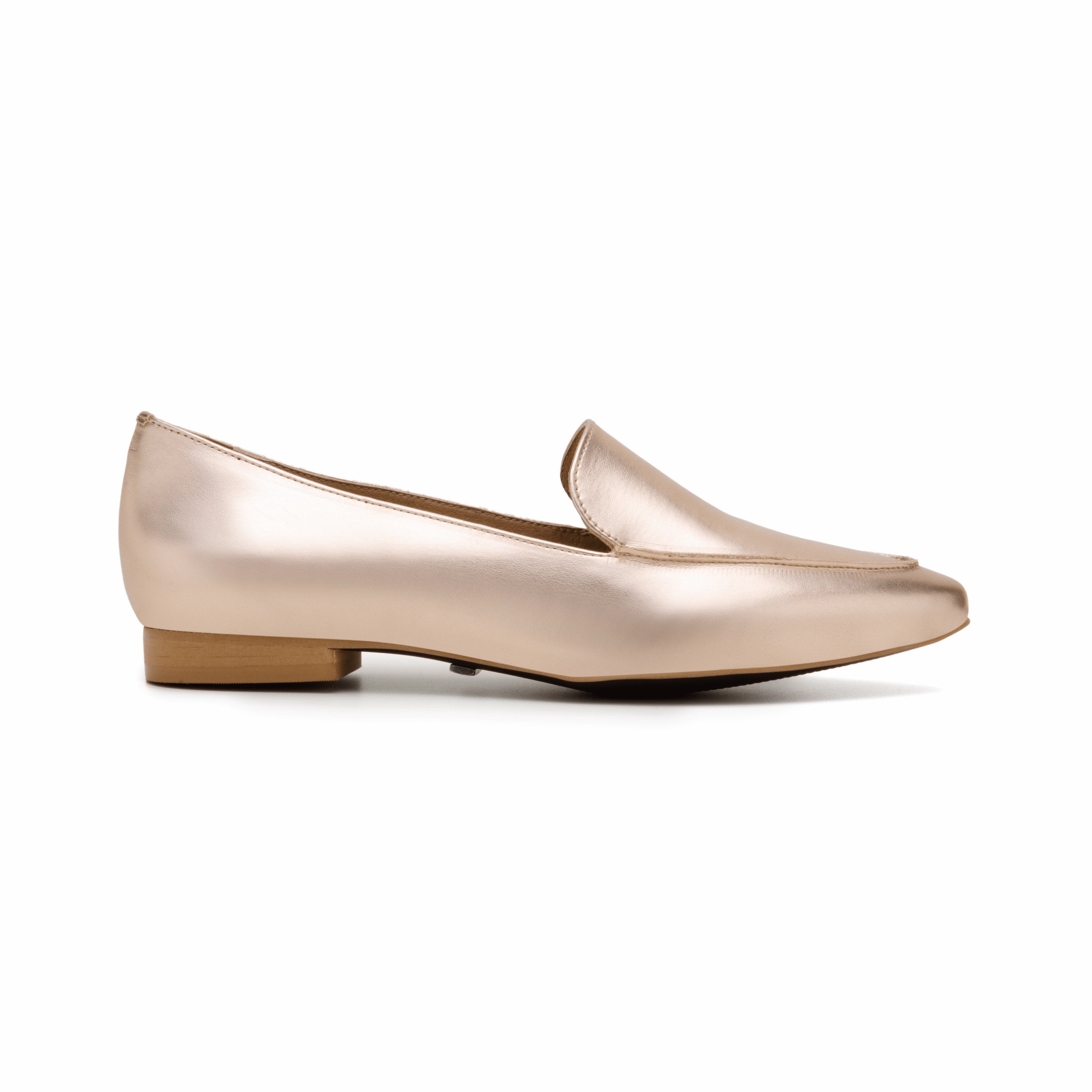 Bunny Flats Shoes 'Erin' vegan slipper flat by Zette Shoes - metallic apricot