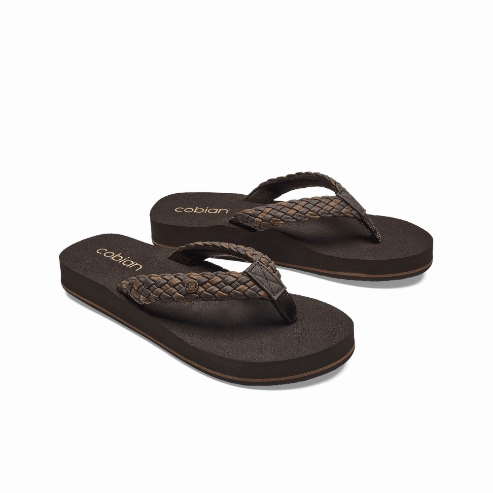 Sandals Resort Montego Bay Jamaica Cobian Women's Braided Bounce Arch Support Leather Sandals