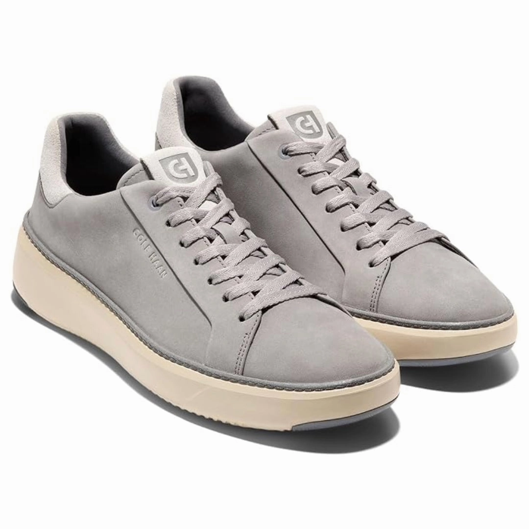 Cole Haan Men's Grandpro Topspin Sneaker | Titanium, Quiet Shade, Angora 530 Casual Shoes