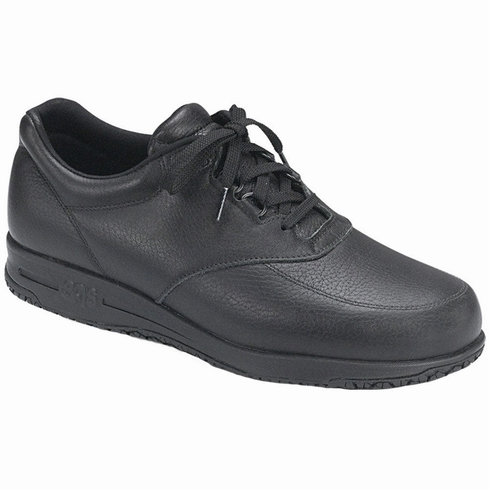 SAS Guardian Water-Resistant Non-Slip Black Leather (Men's) Wally Patriotic Casual Shoes