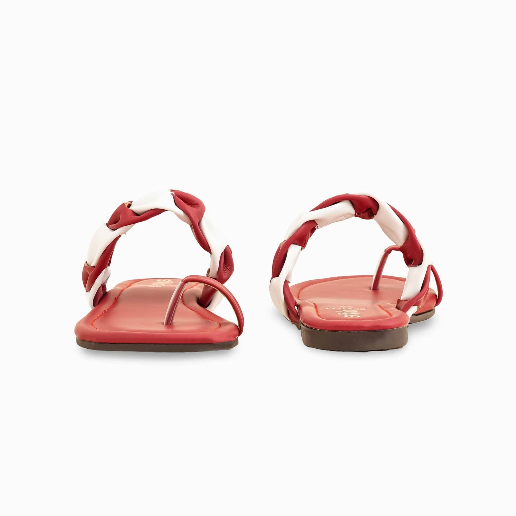 Shoes With Arch Support Maroon Casual Chappal For Ladies CL2031