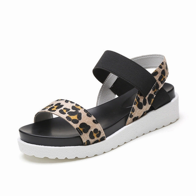 2018 New Hot Sale Sandals Women Summer Slip On Shoes Peep-toe Flat Shoes Roman Sandals Sandals Hotel Bahamas