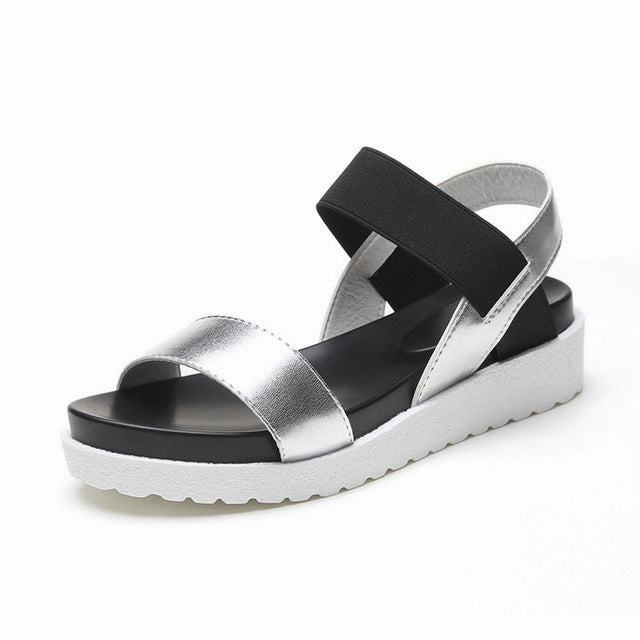 Sandals Black Friday Sale 2018 New Hot Sale Sandals Women Summer Slip On Shoes Peep-toe Flat Shoes Roman Sandals