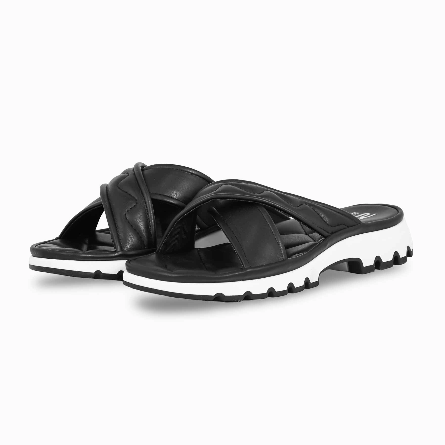 Black Formal Slipper PU0356 North Star Slippers