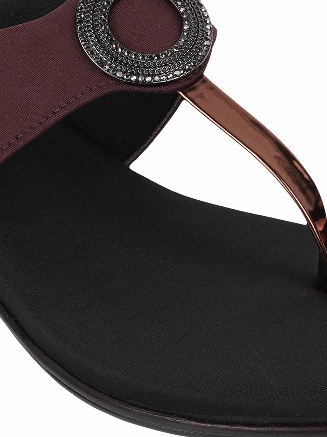 Flat Coat Shoes Timeless Flat Luxe Formal Chappal (1452P)