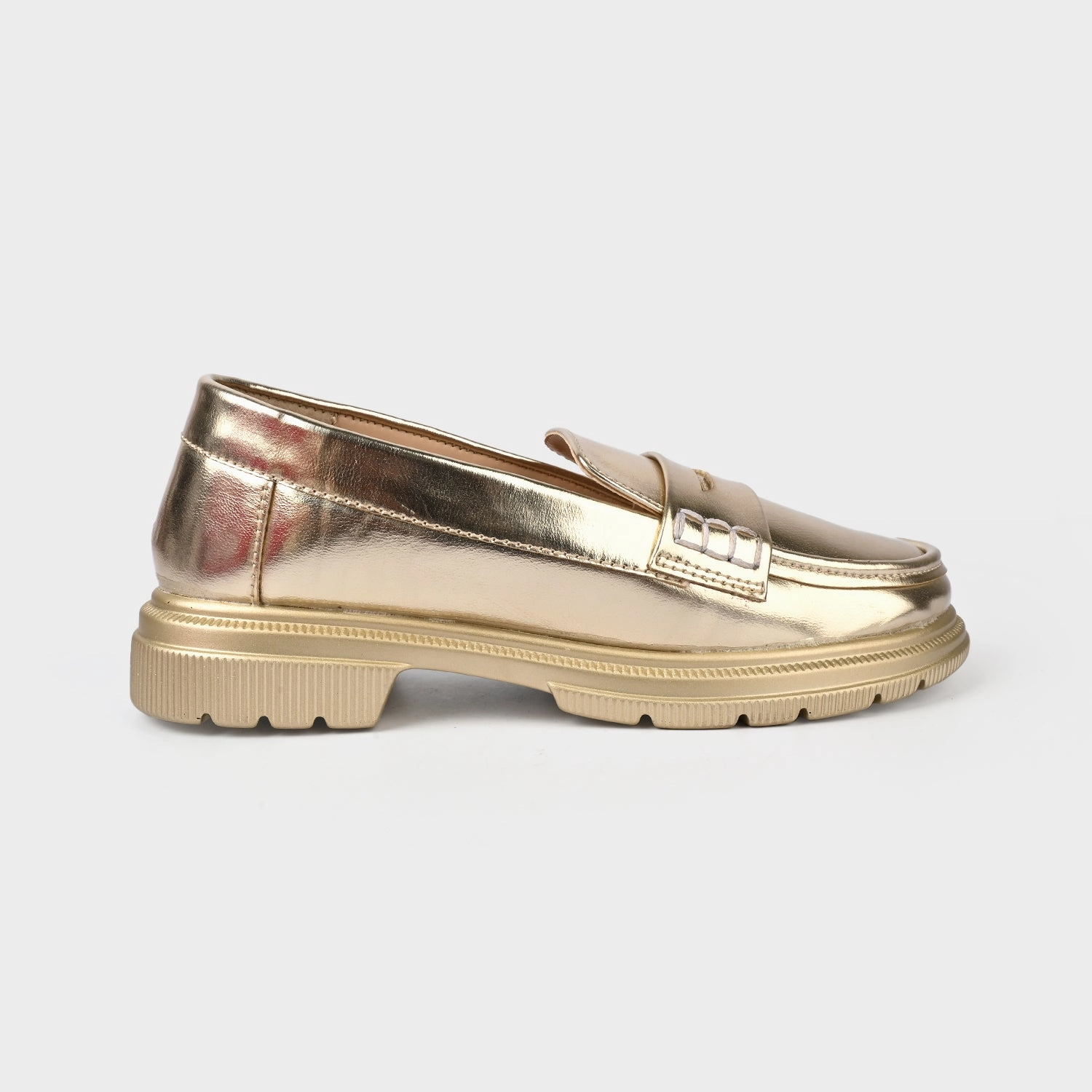 Loafers With A Buckle Girls Loafer ZP-070-GOLDEN