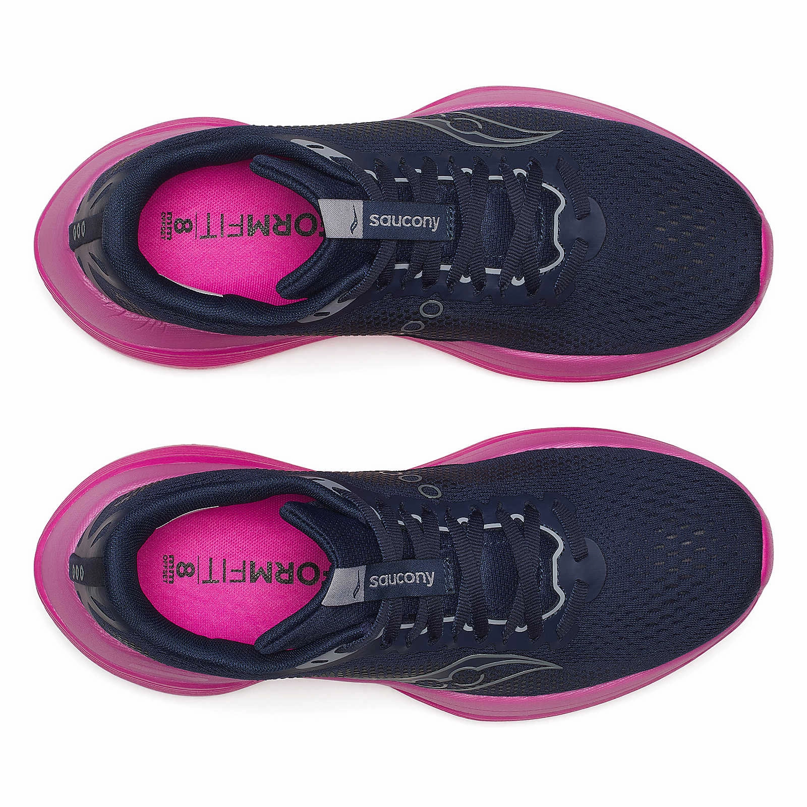 WOMEN'S ENDORPHIN TRAINER - B - 161 NAVY/FUCSHIA Running Shoes For Marathon Runners