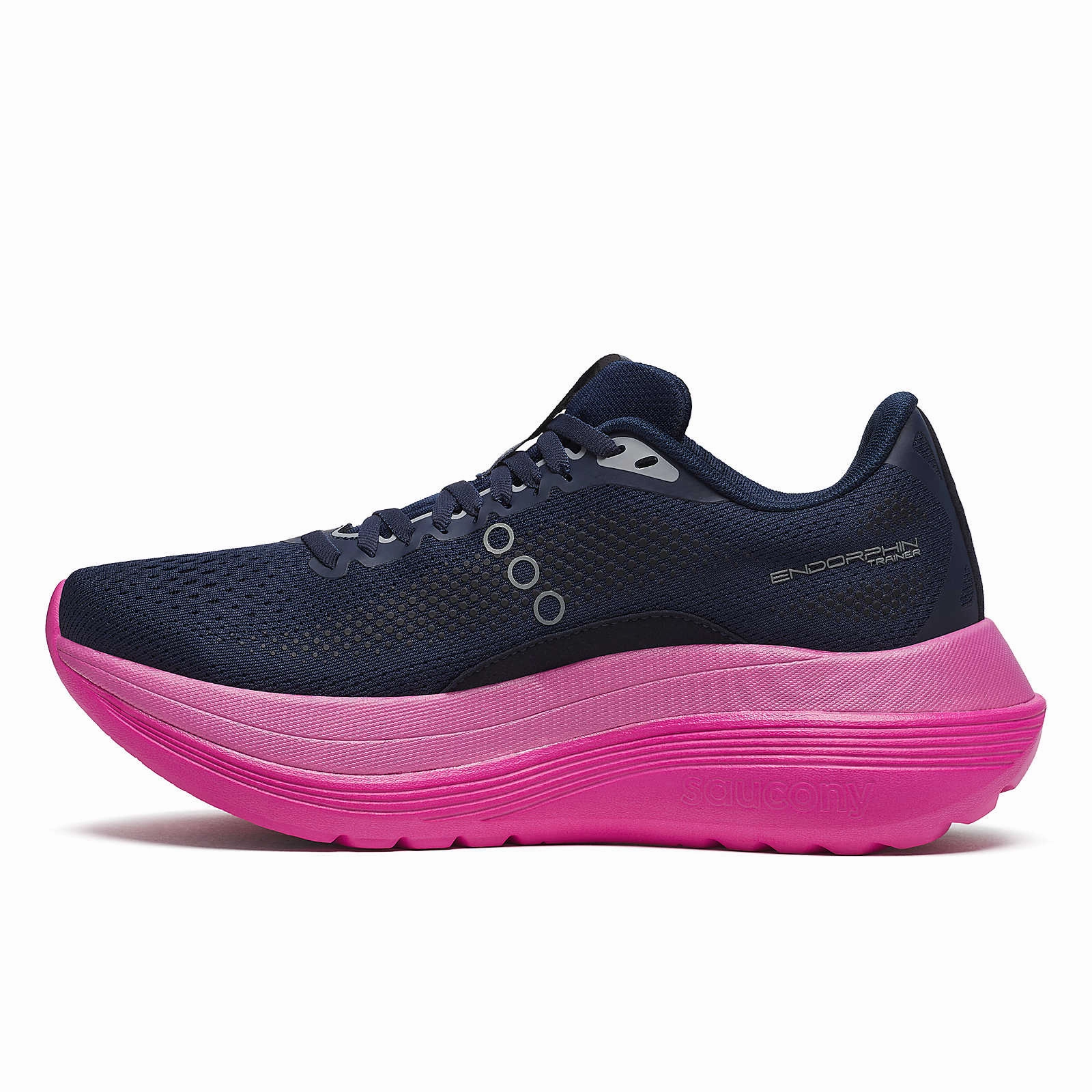 Best Inexpensive Running Shoes WOMEN'S ENDORPHIN TRAINER - B - 161 NAVY/FUCSHIA