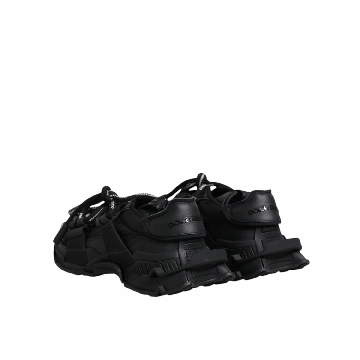 Basket Ball Sneakers Dolce & Gabbana Black Low Top Space Lace Up Sneakers Shoes