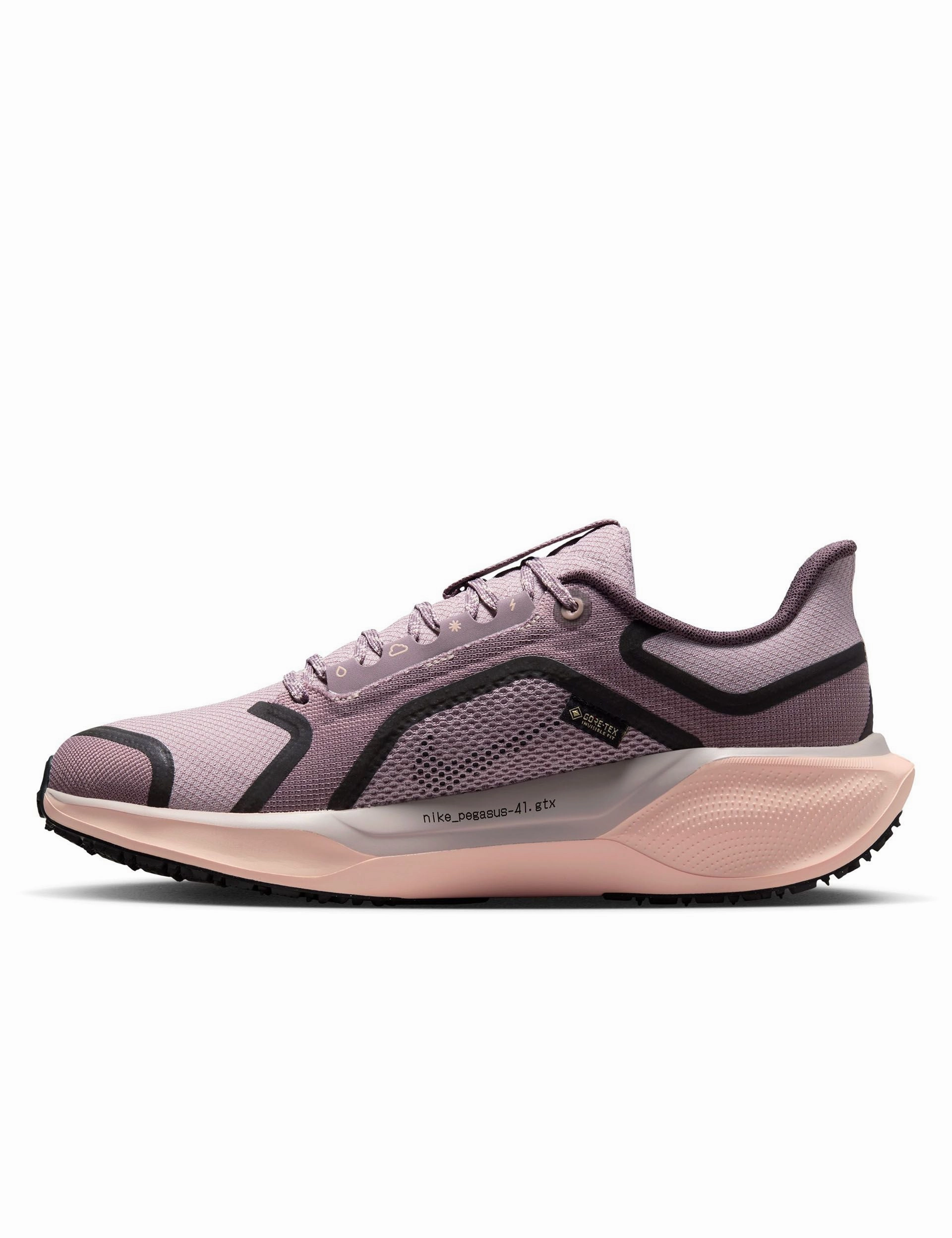 Best Running Shoes Pegasus 41 Gore-Tex Shoes - Platinum Violet/Black/Crimson Tint