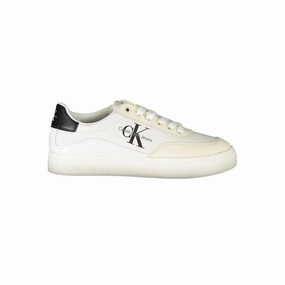 Isabel Marant Sneakers Dupe Calvin Klein Chic White Lace-Up Sneakers with Contrast Detailing