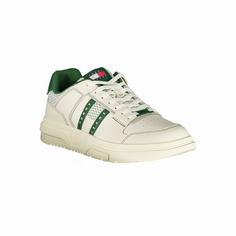 Tommy Hilfiger Green Leather Men Sneaker Hades Sneakers