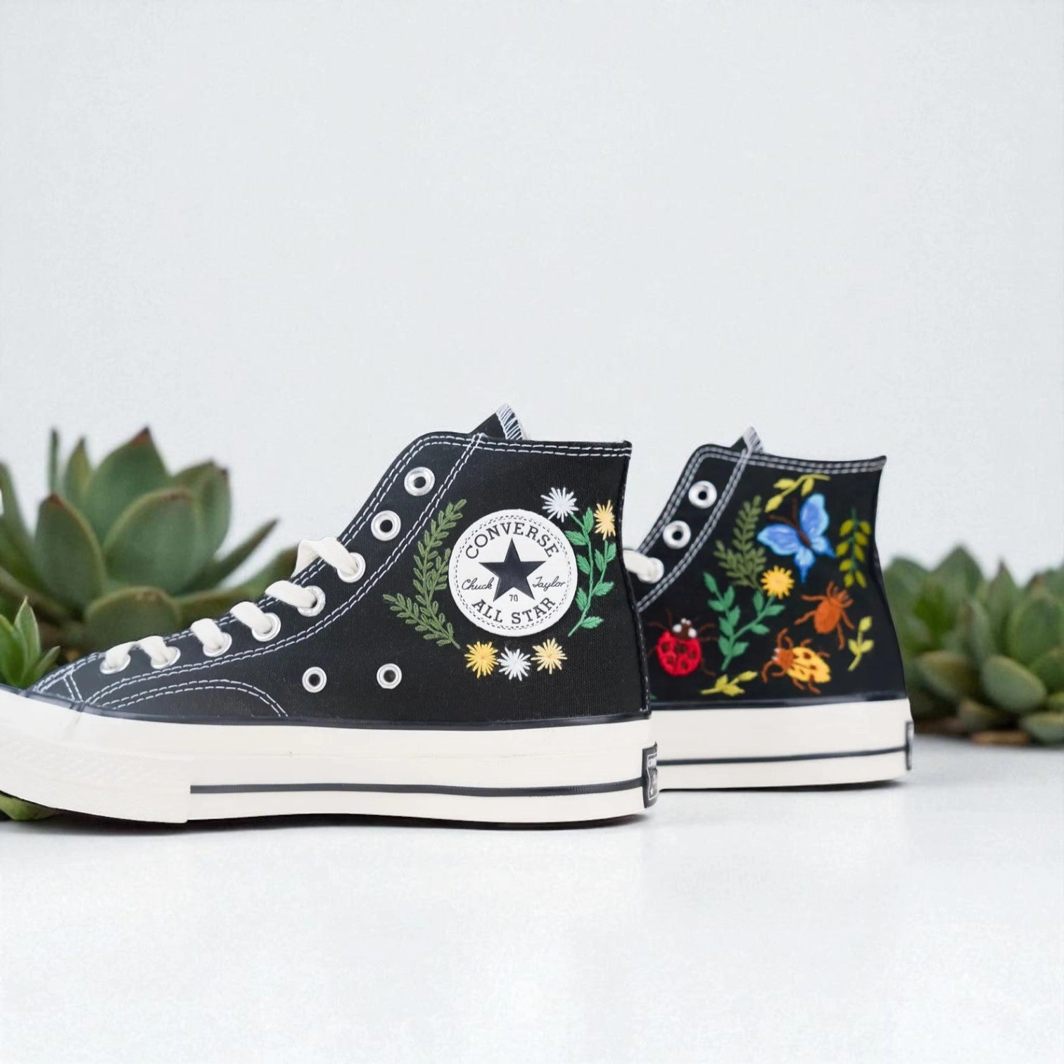 Converse Embroidered Bugs Sneakers for Wedding