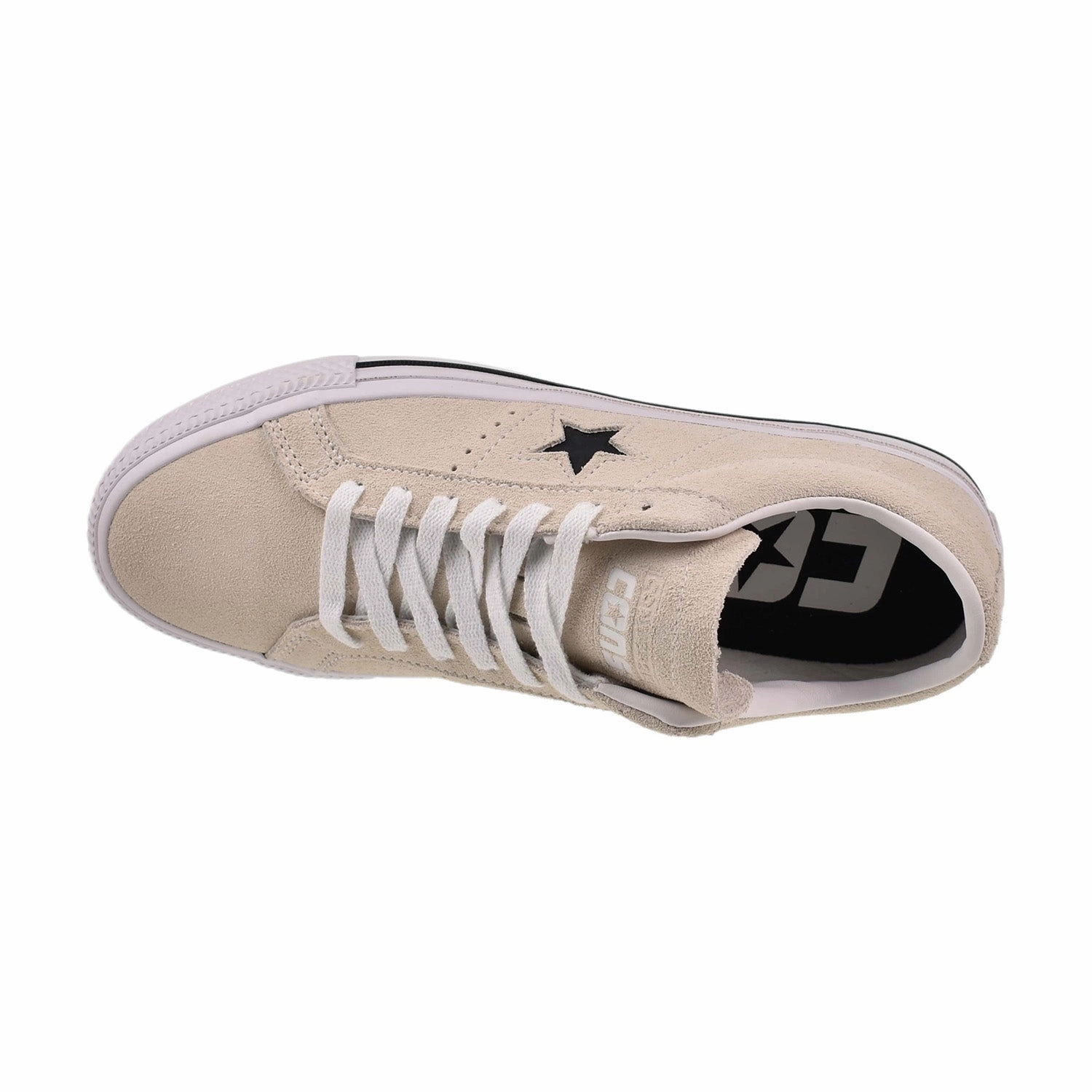 Soft Casual Shoes Converse One Star Pro Suede Low Top Men's Shoes Egret-White-Black