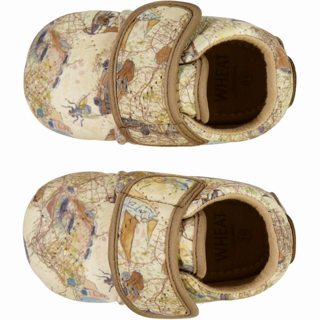 Slippers Indoor Outdoor Sasha Thermo Home Shoe - holiday map