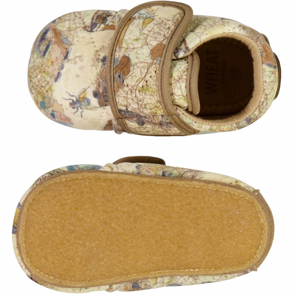 Ghetto Slippers Sasha Thermo Home Shoe - holiday map